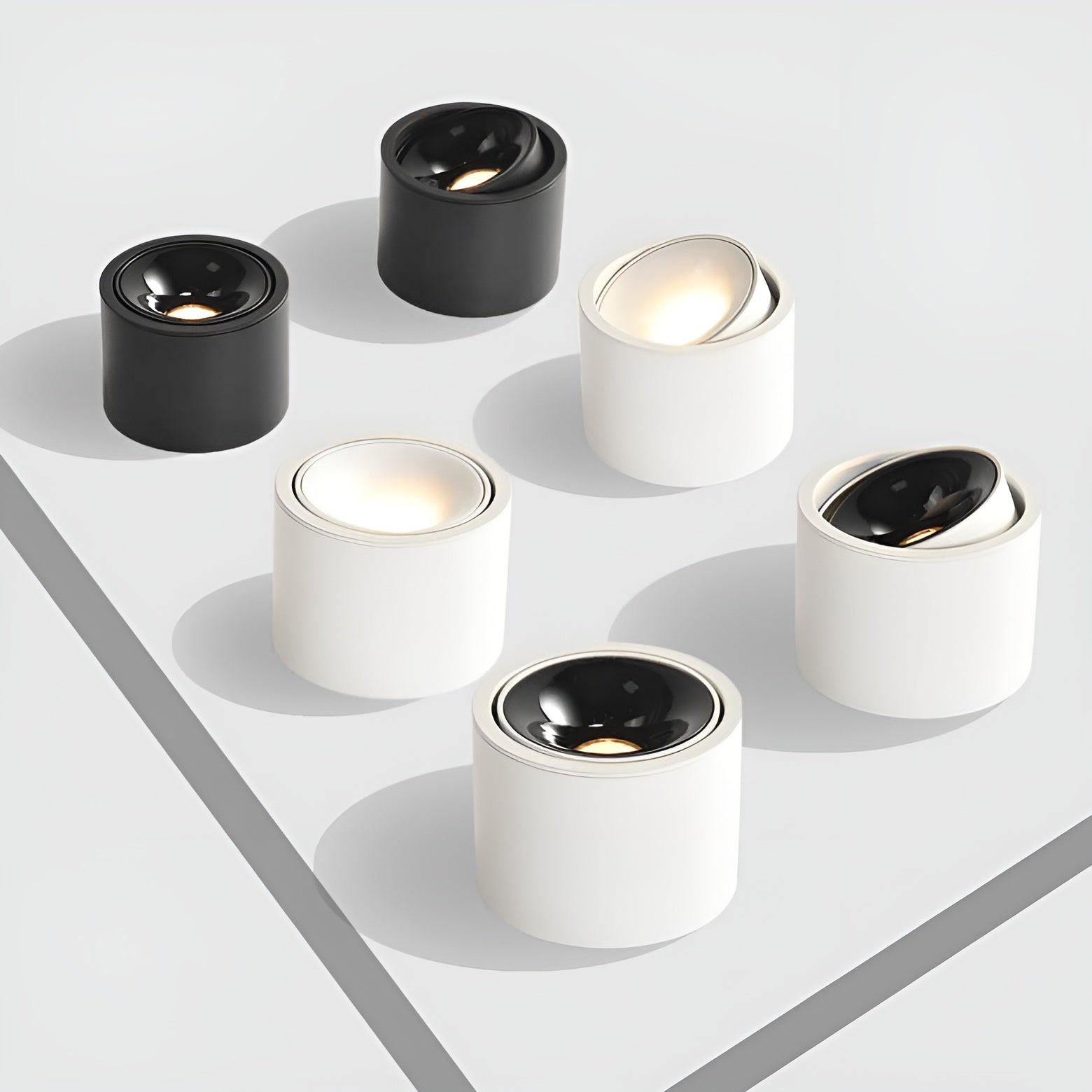 LumoCircle – Modern Minimalist Adjustable LED Round Spotlight