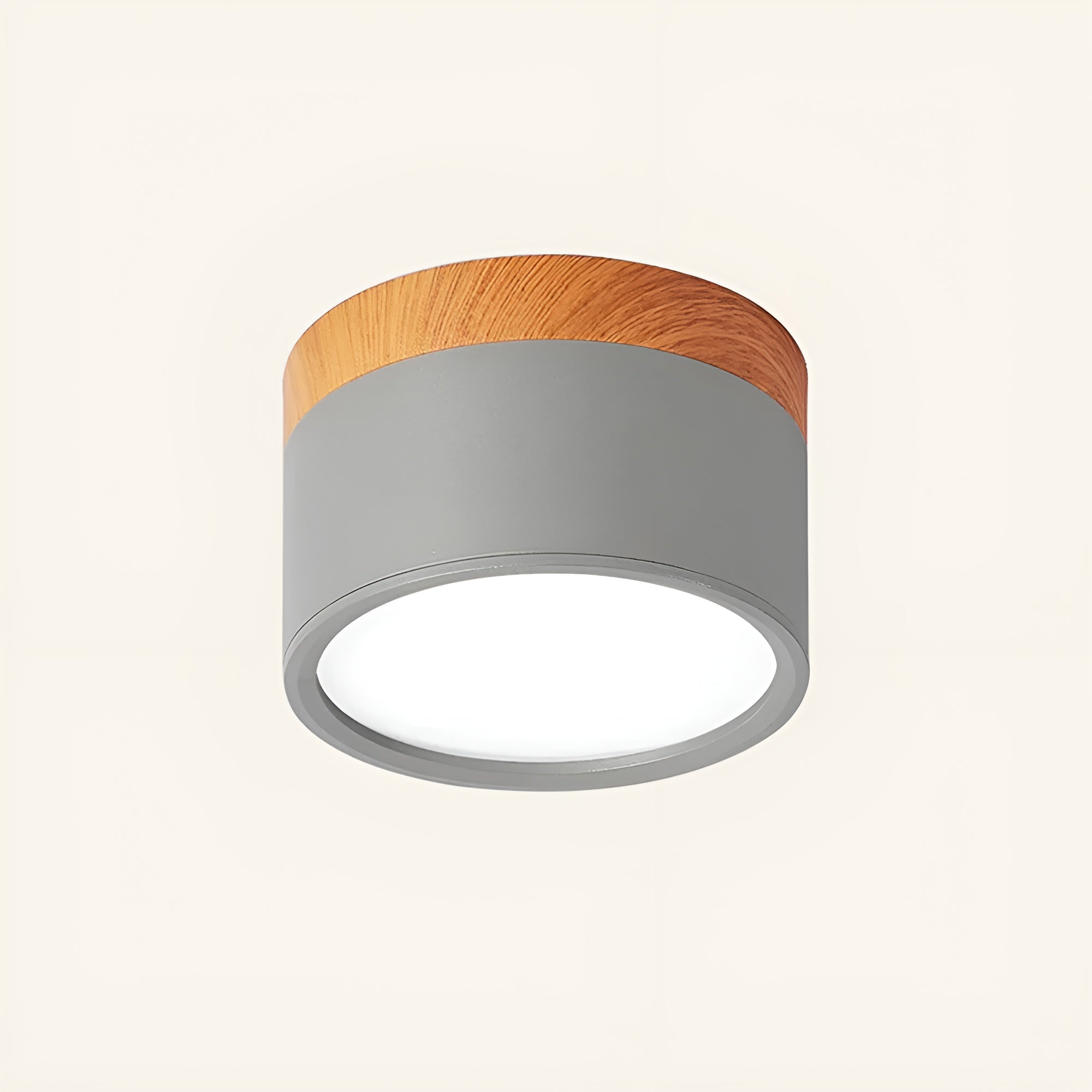 LumiCyl – Cylinder Flush Ceiling Light with Modern Minimalist LED Space-Saving Lighting