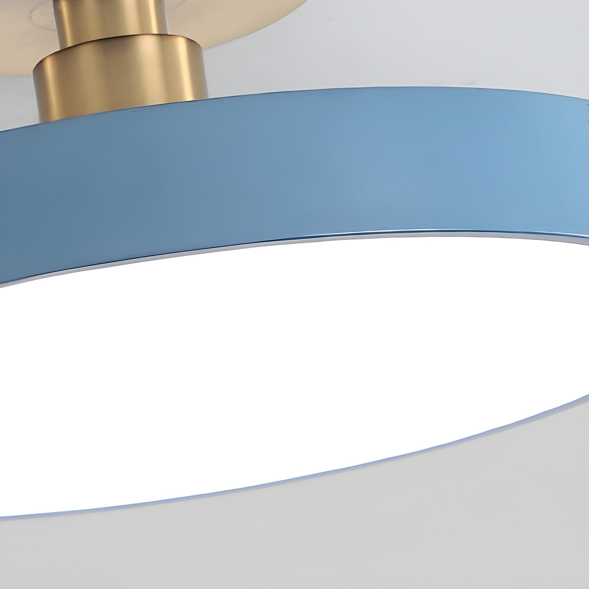 LumoCirque – Circular LED Semi Flush Mount Ceiling Light, Minimalist Fixture