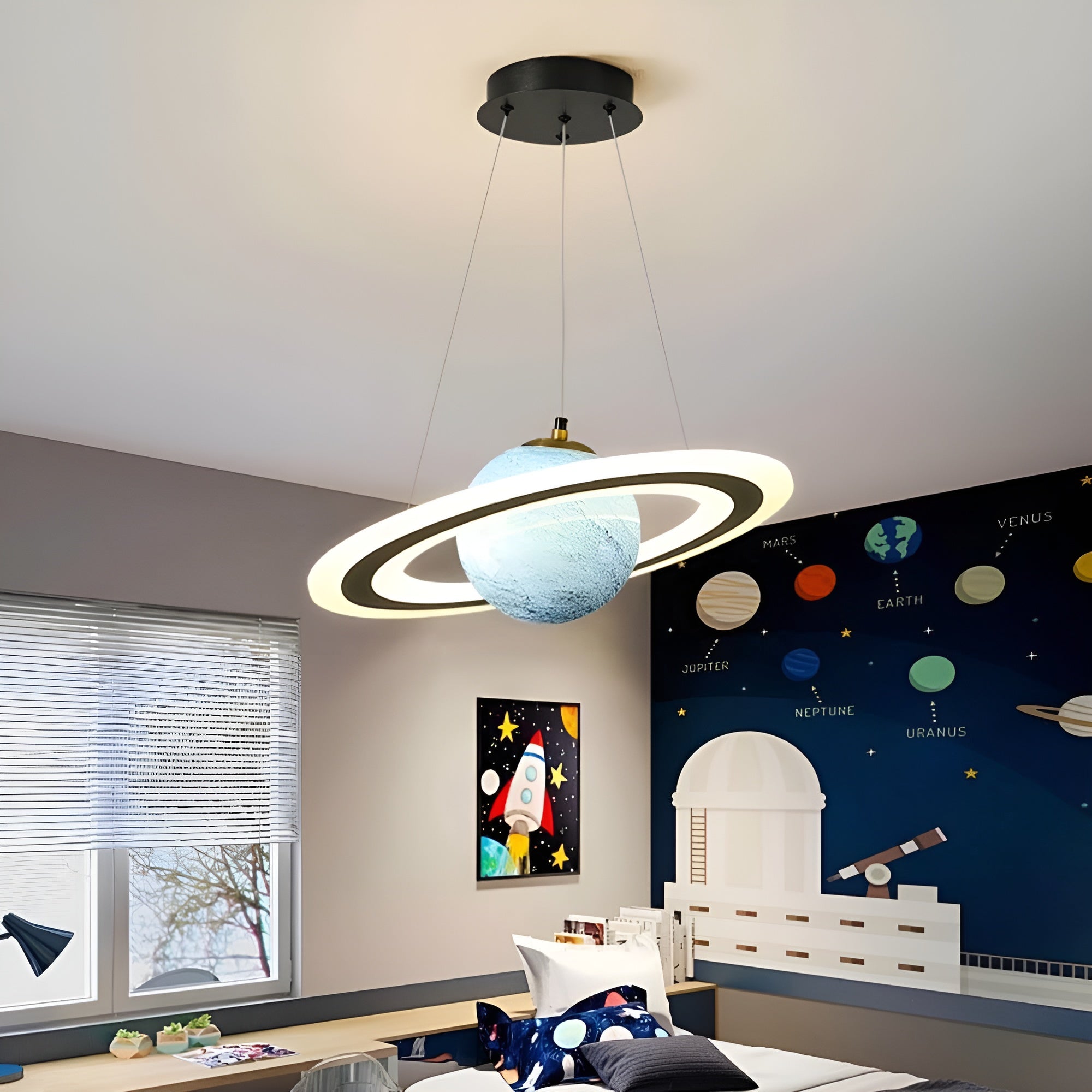 CosmoDream – Planet Pendant Light for Cozy Children's Room Lighting