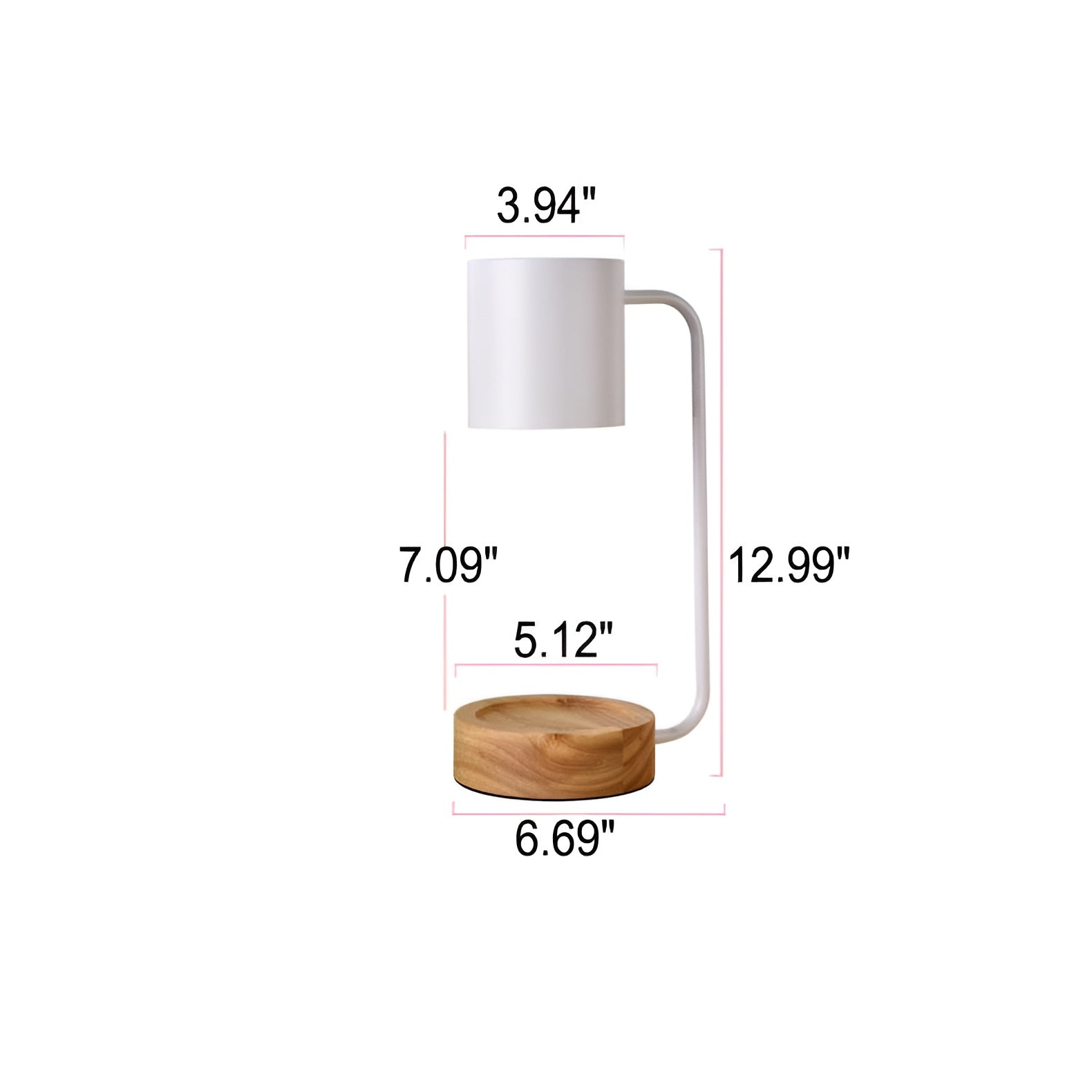 MeloGlow – Japanese Minimalist Wood Dimming Table Lamp LED Light