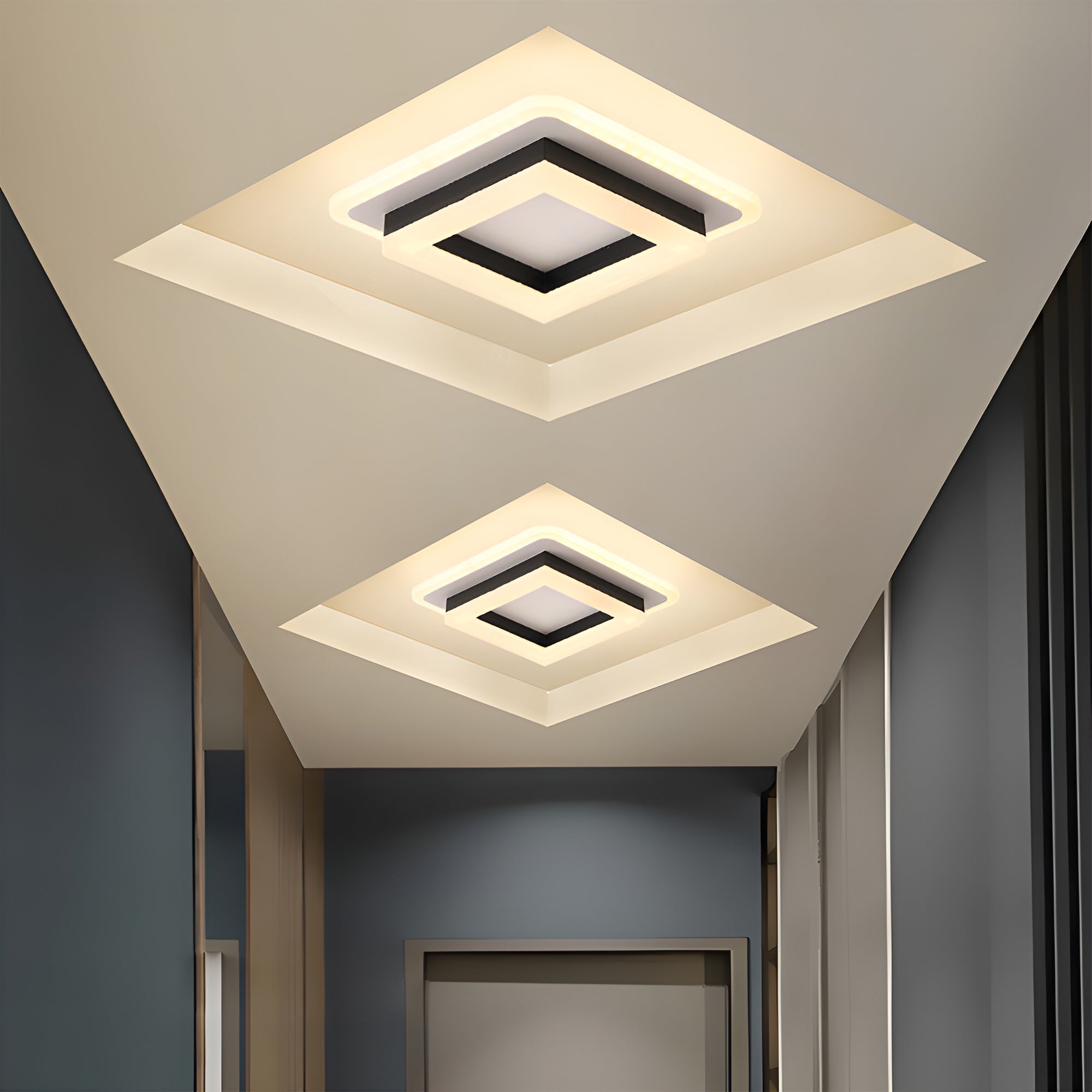 FrameLux – Modern LED Surface Mount Floating Frame Ceiling Light