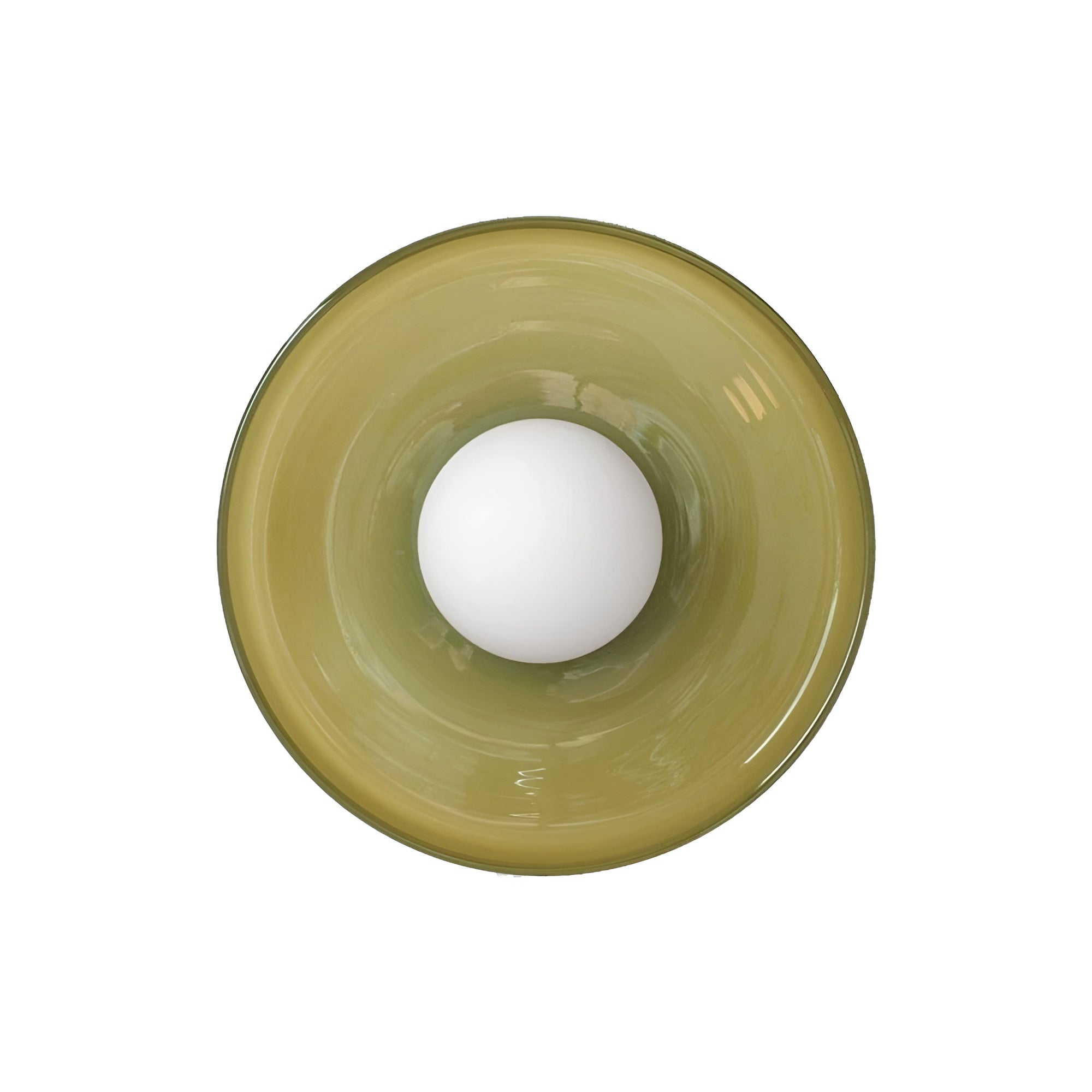 LumiRound — Modern Round Flush Mount Ceiling Light Frosted Glass Kitchen Lamp