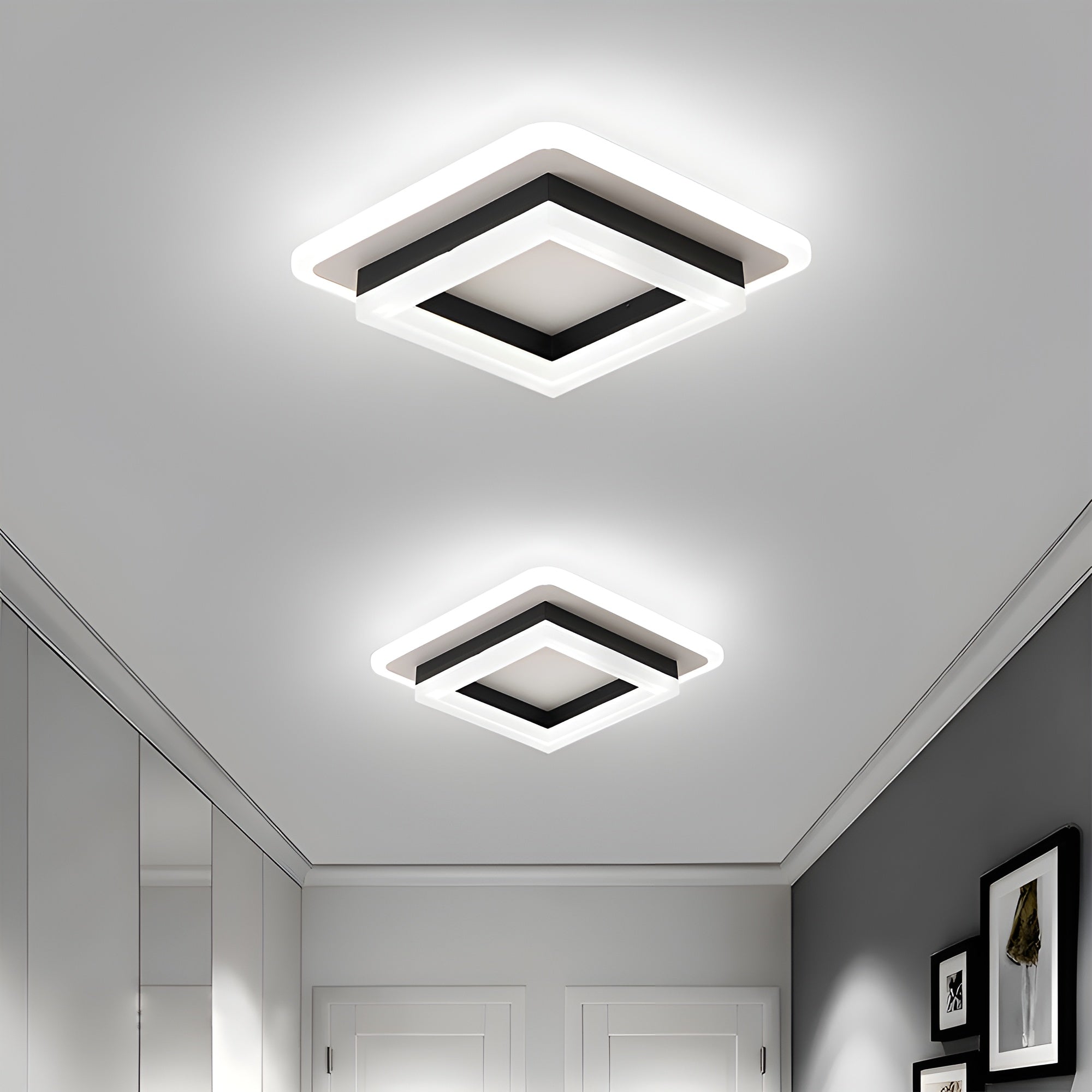 FrameLux – Modern LED Surface Mount Floating Frame Ceiling Light