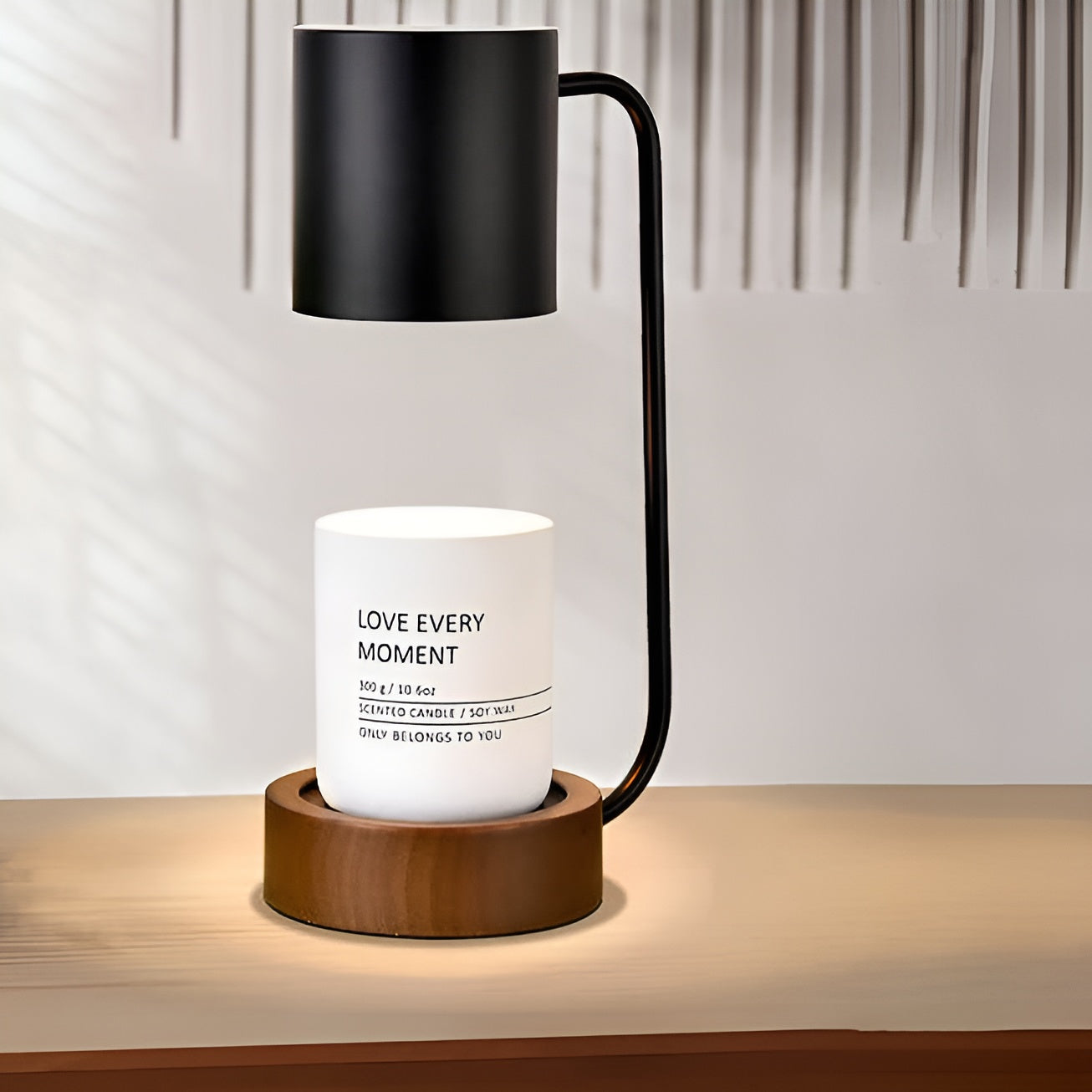 MeloGlow β Japanese Minimalist Wood Dimming Table Lamp LED Light