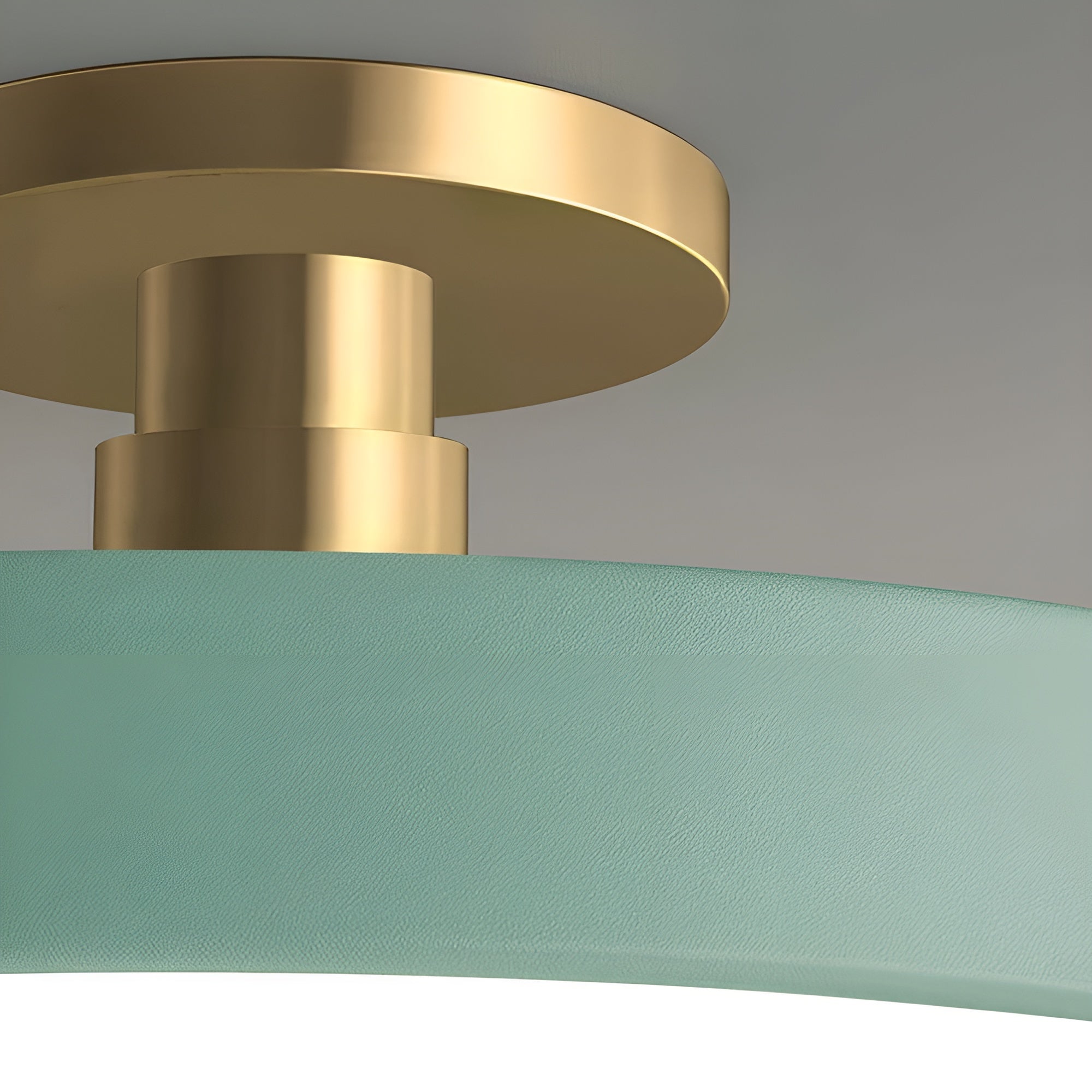 LumoCirque – Circular LED Semi Flush Mount Ceiling Light, Minimalist Fixture