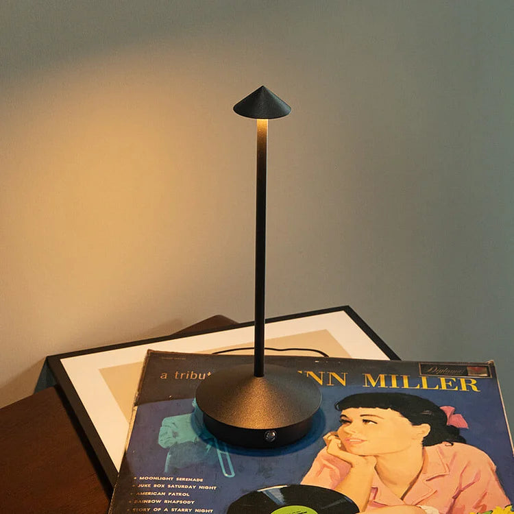 PineGlow – Waterproof rechargeable wireless LED table lamp for indoor & outdoor ambient lighting
