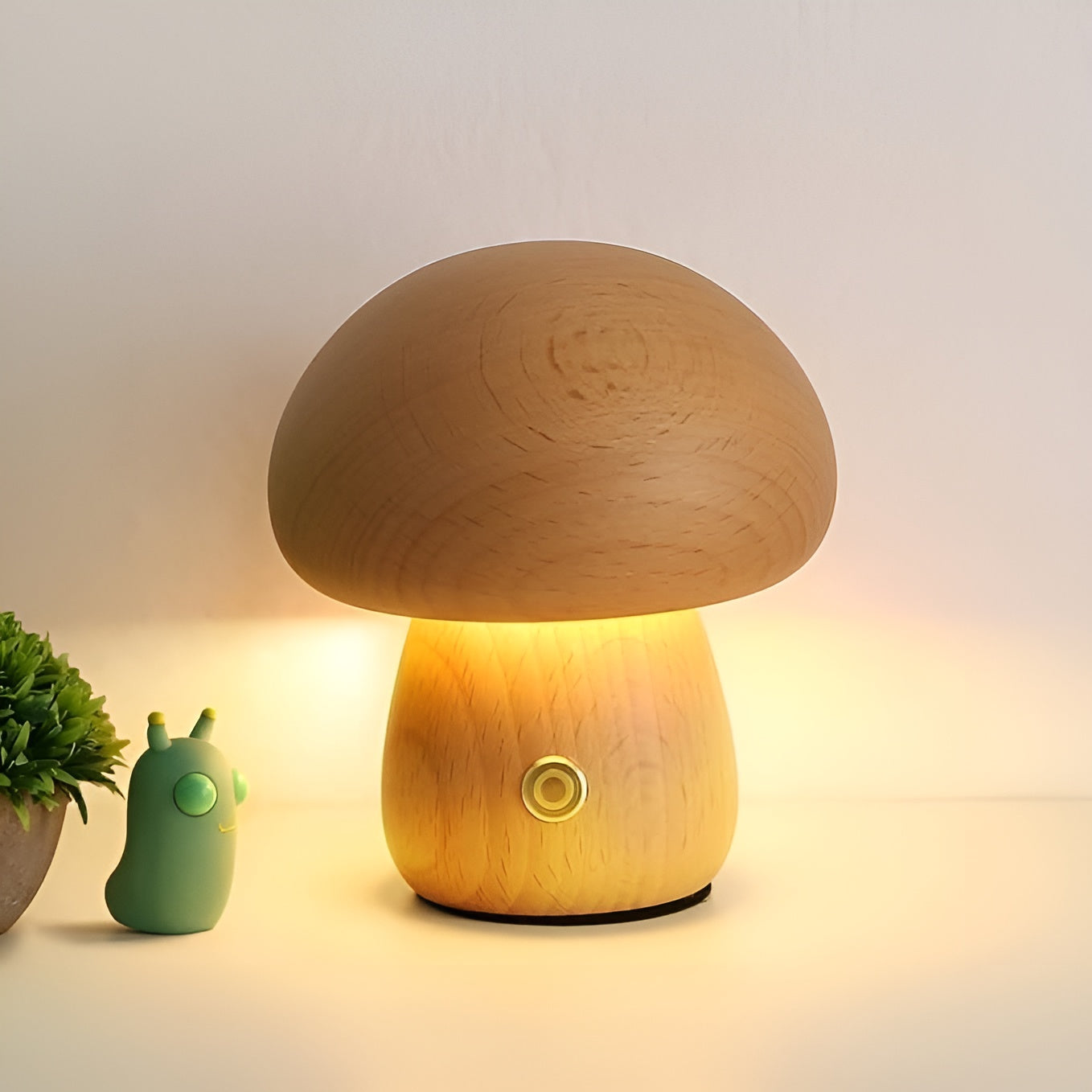 PortoLume β Nature Inspired Wooden Night Lamp with Adjustable LED Light