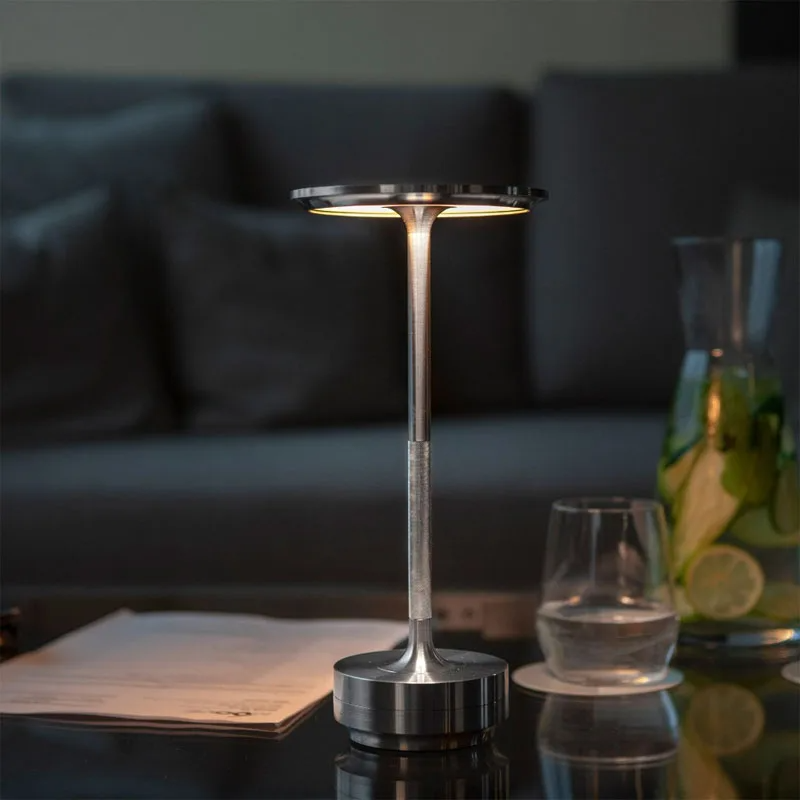 Glimmera – Rechargeable LED wireless table lamp with dimmable light & touch control