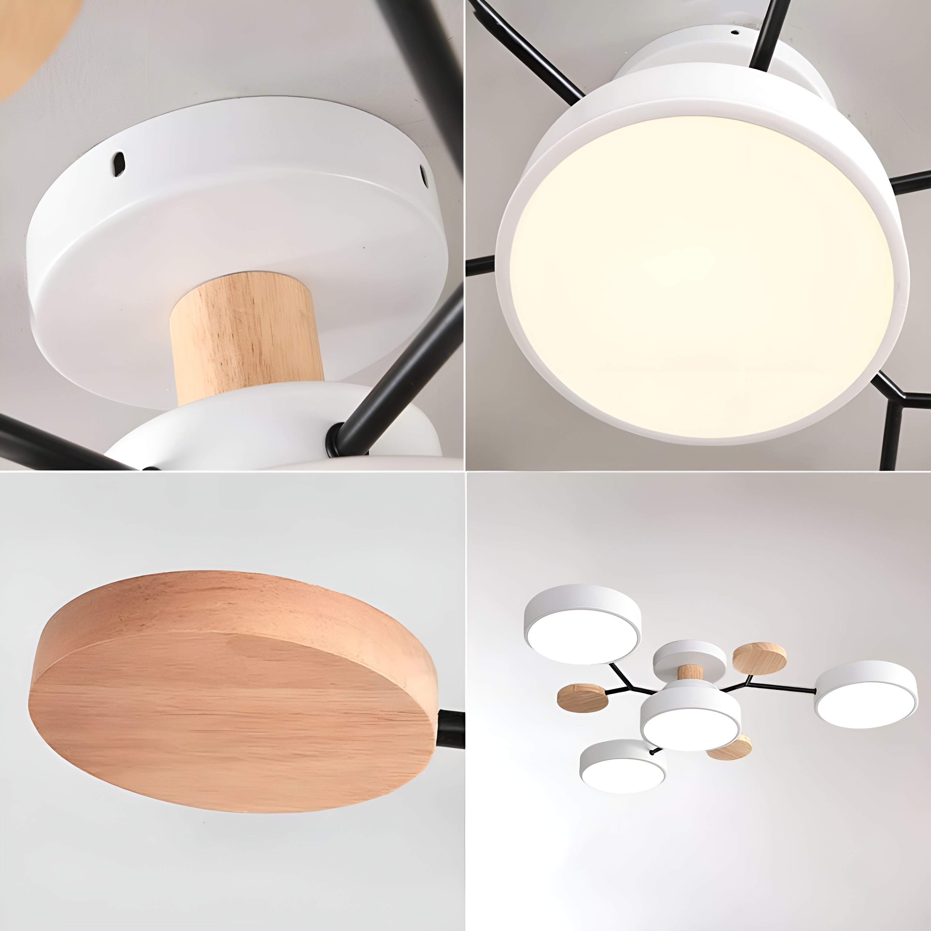 Haloiré – Modern Circular LED Ceiling Light - Minimalist Iron & Acrylic Fixture