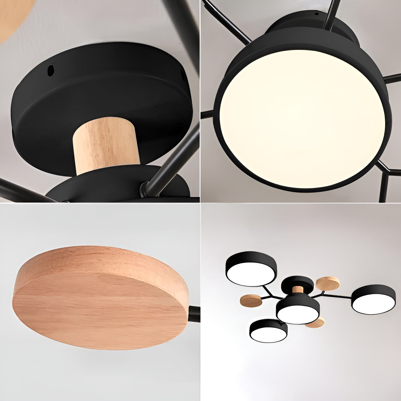 Haloiré – Modern Circular LED Ceiling Light - Minimalist Iron & Acrylic Fixture