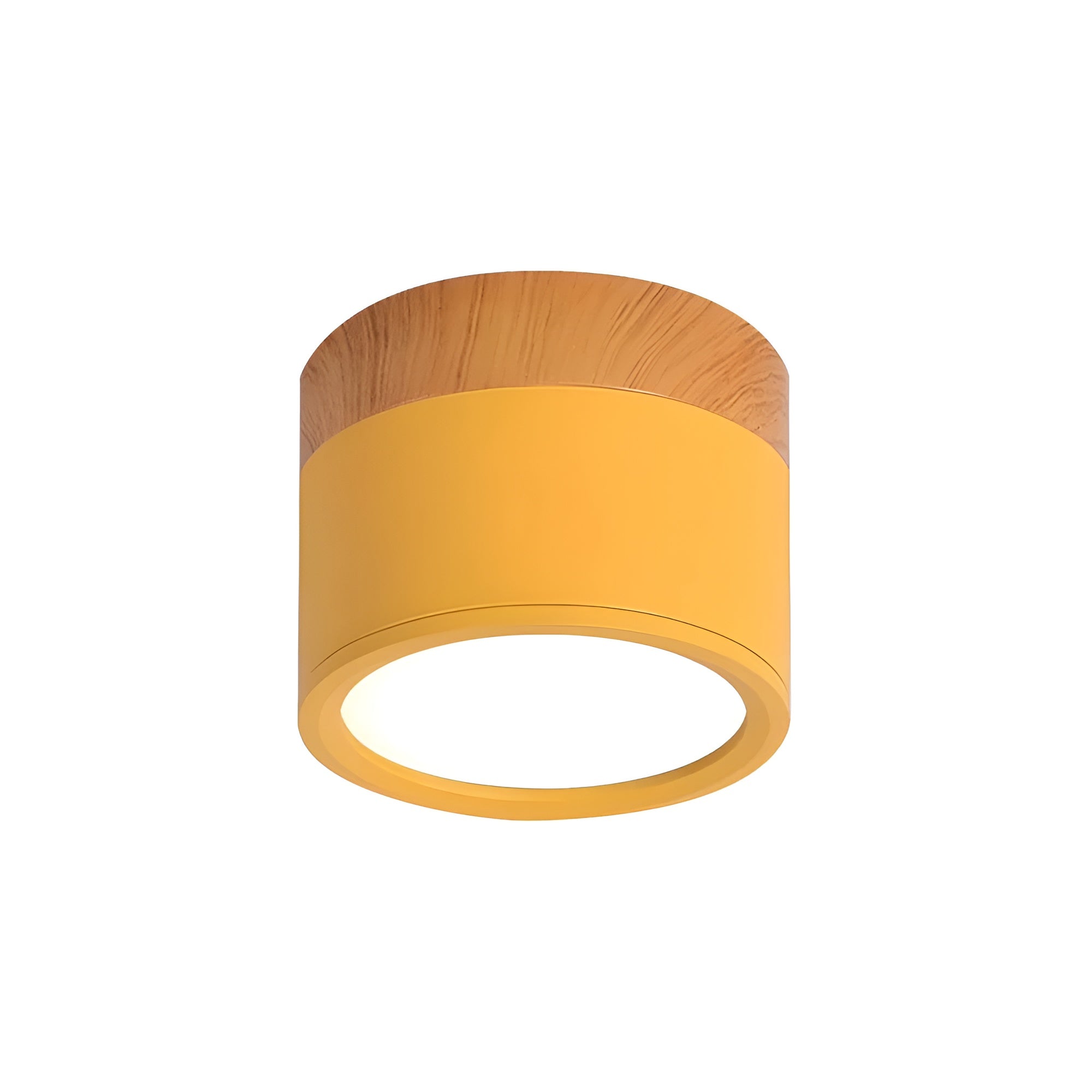 LumiCyl – Cylinder Flush Ceiling Light with Modern Minimalist LED Space-Saving Lighting