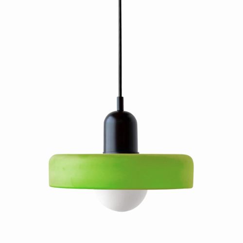 Radiant Bloom – Bauhaus Inspired Stained Glass Pendant Light