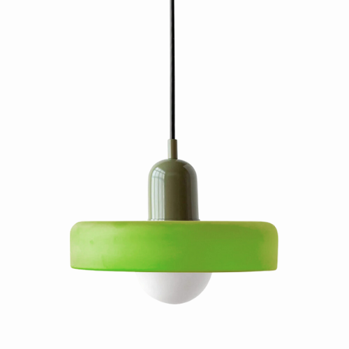 Radiant Bloom – Bauhaus Inspired Stained Glass Pendant Light