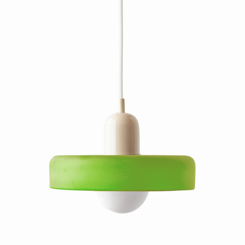 Radiant Bloom – Bauhaus Inspired Stained Glass Pendant Light