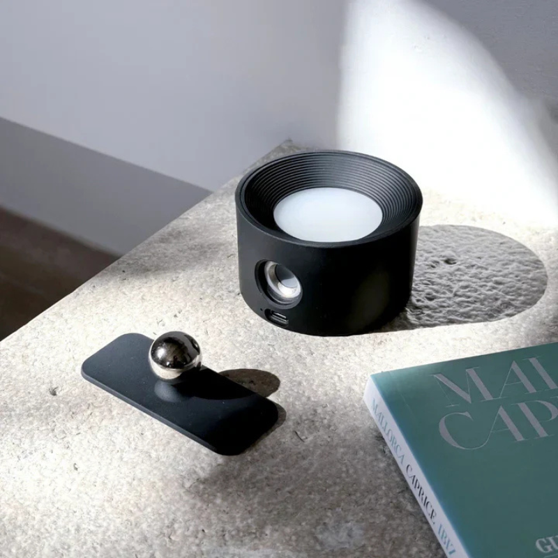OrbitGlow – Wireless 360° LED wall light for modern living