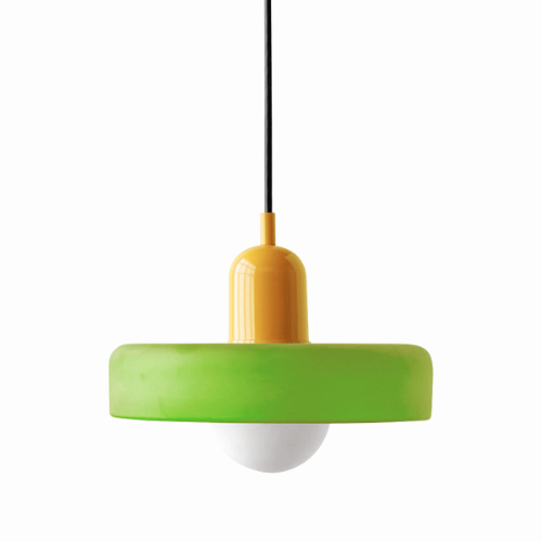 Radiant Bloom – Bauhaus Inspired Stained Glass Pendant Light