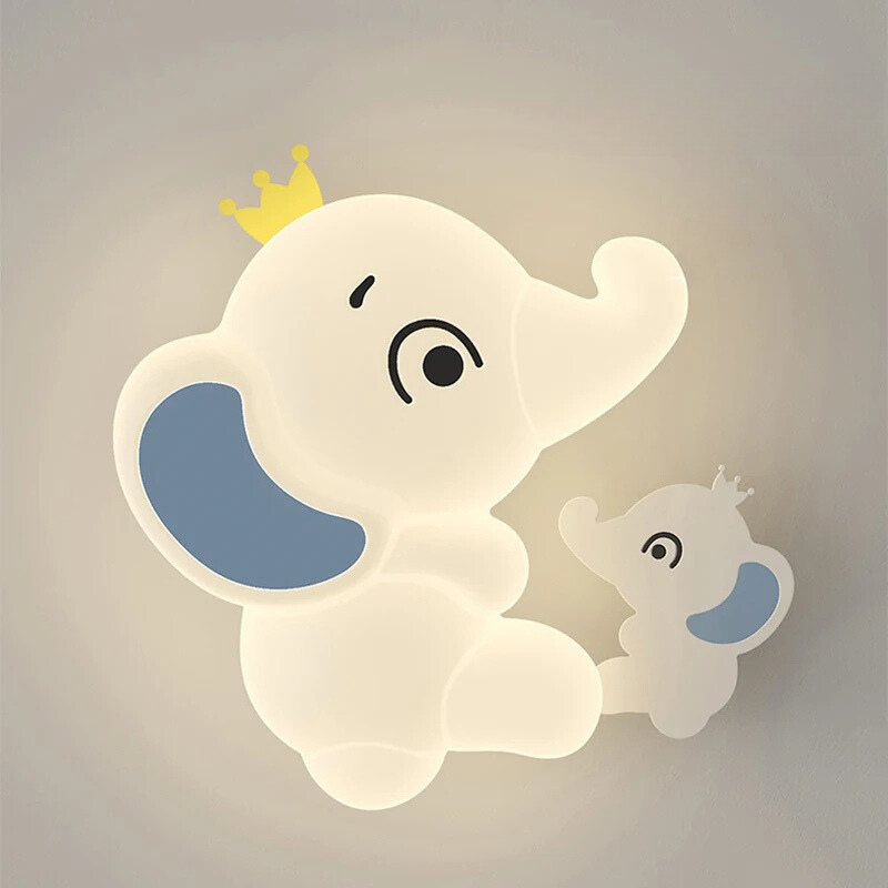 ElephantGlow – Elephant-shaped LED wall lamp with adjustable lighting