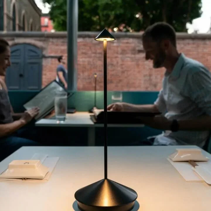 PineGlow – Waterproof rechargeable wireless LED table lamp for indoor & outdoor ambient lighting