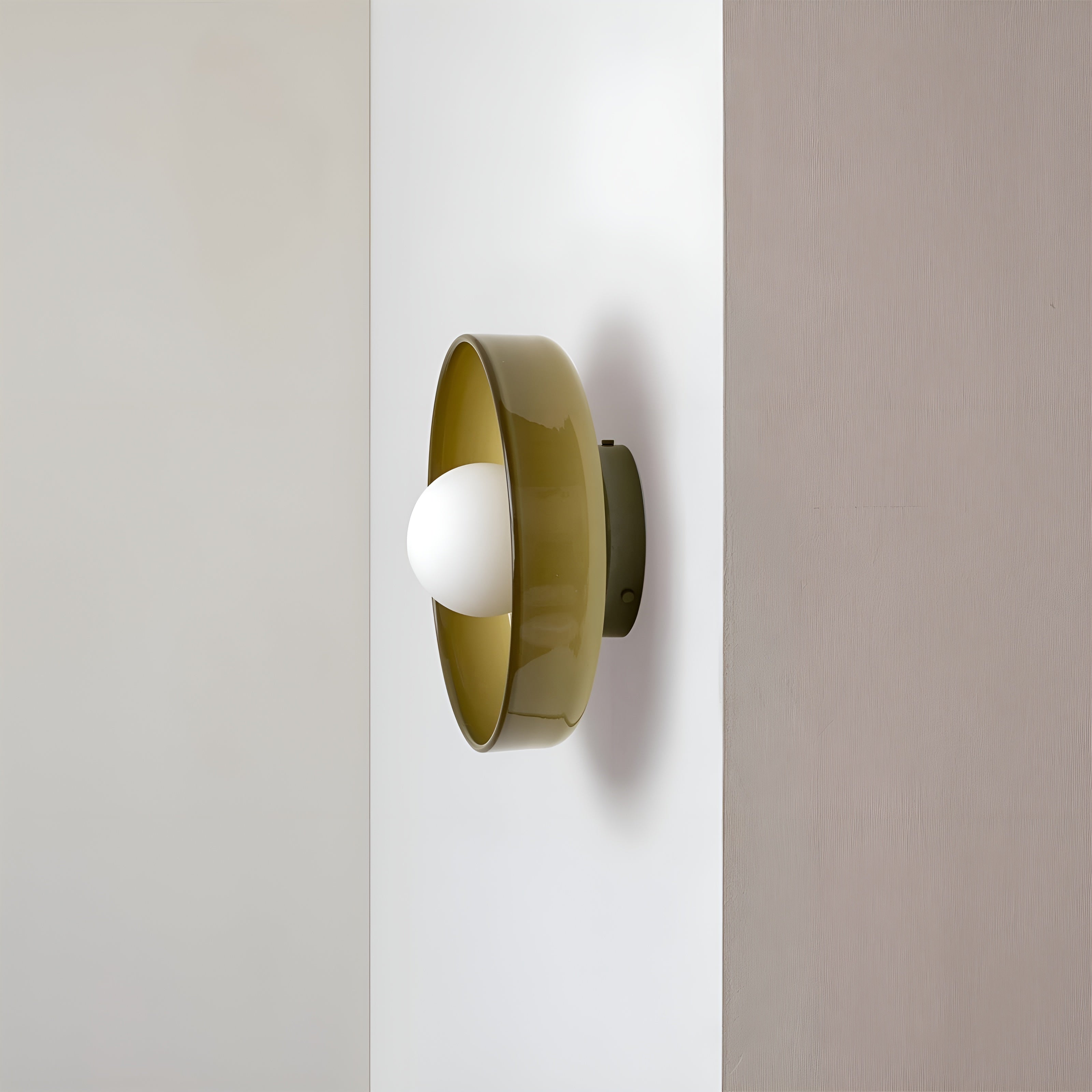 LumiRound — Modern Round Flush Mount Ceiling Light Frosted Glass Kitchen Lamp