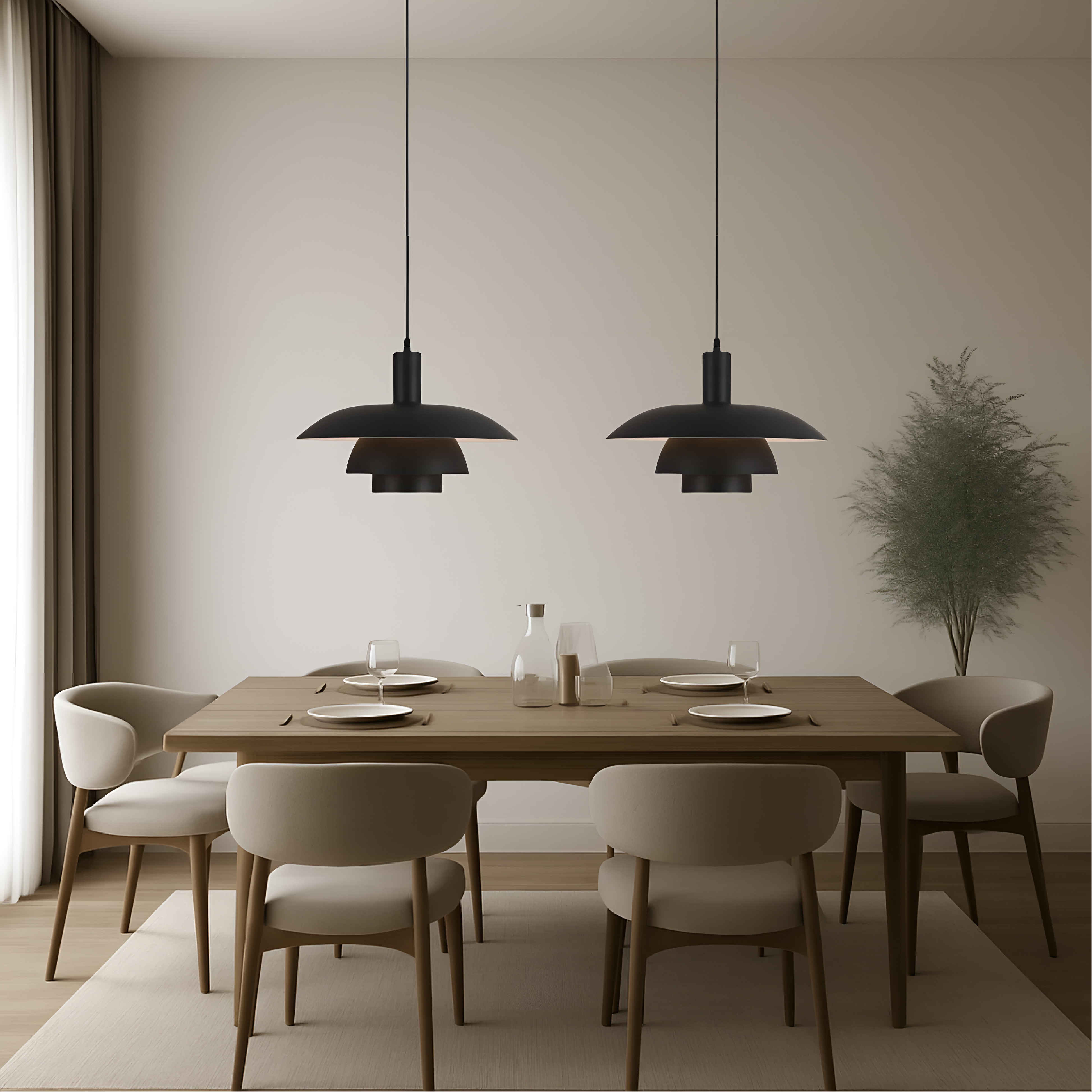 Nordahlux – Pendant Lamp Danish Style LED Minimalist Ceiling Light Fixture