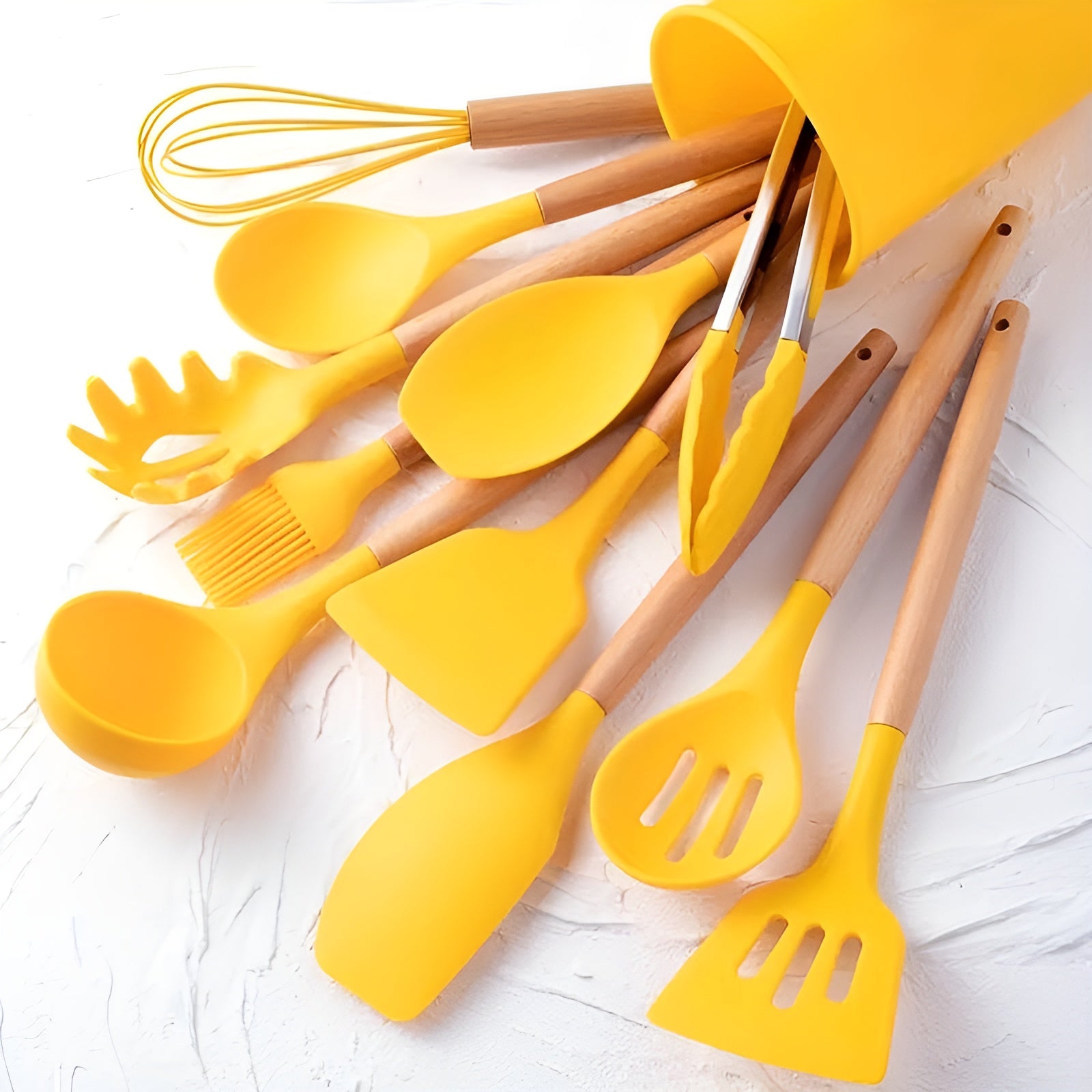 ChefNest — Premium 12-Piece Silicone & Wood Kitchen Utensil Set