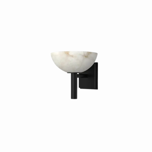 MarbleAura – Marble and copper wall lamp for living room or bedroom (G9 fitting)