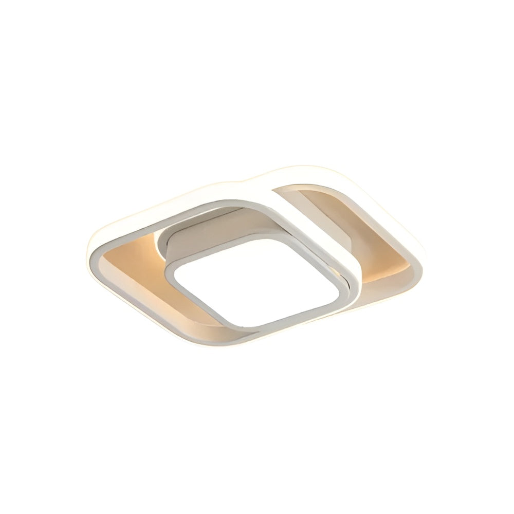 Glowline – Flush mount LED ceiling light in sleek iron design for bedroom, hallway & kitchen (energy-efficient)