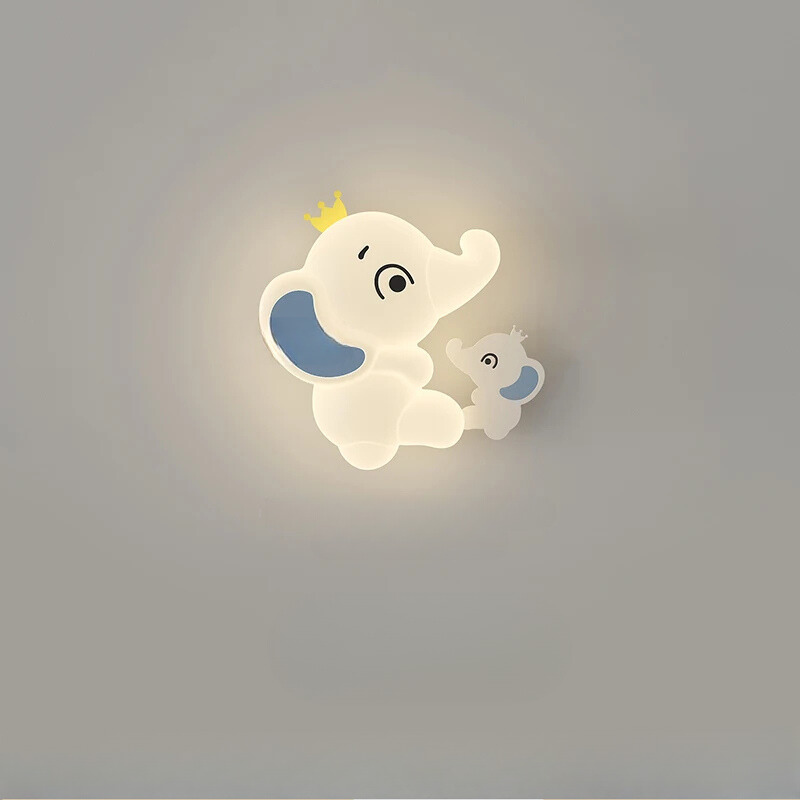 ElephantGlow – Elephant-shaped LED wall lamp with adjustable lighting