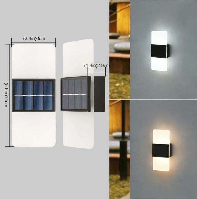 GlowNest – Solar-powered wall lamp with dual light modes (3000K & 6000K)