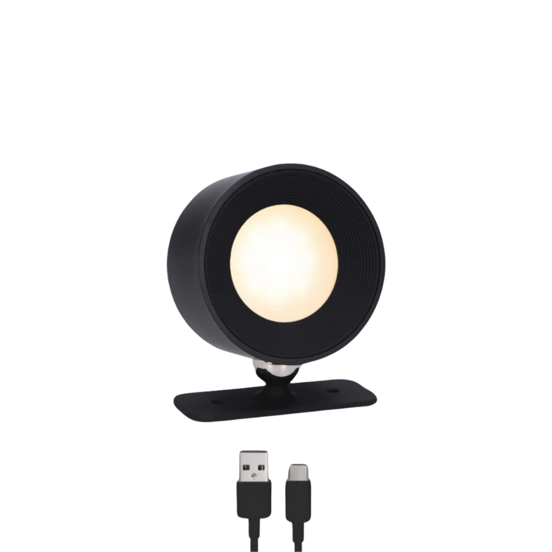 OrbitGlow – Wireless 360° LED wall light for modern living