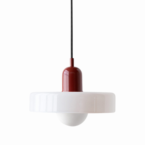 Radiant Bloom – Bauhaus Inspired Stained Glass Pendant Light