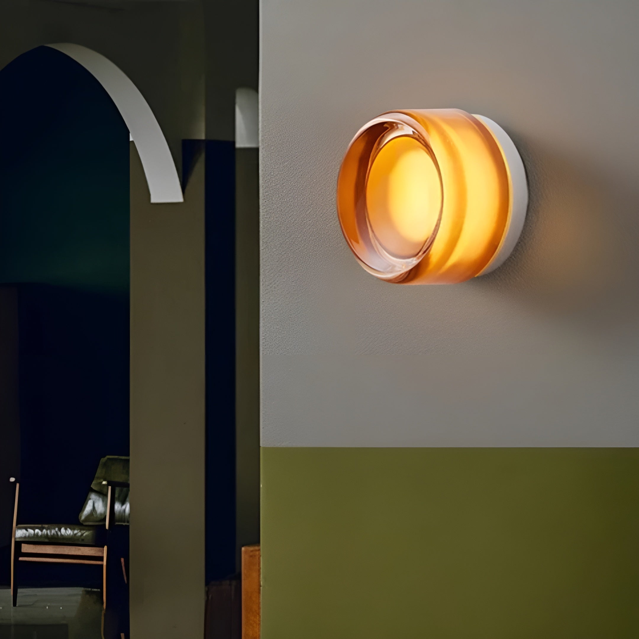 GleamAura – Modern Scandinavian Wall Lamp with Warm LED Lighting