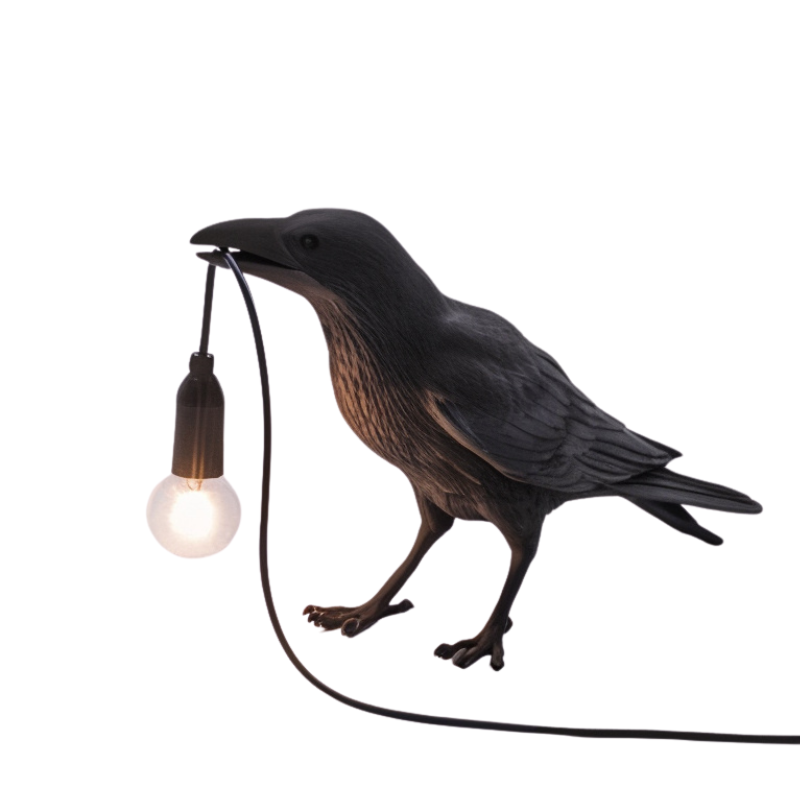 FeatherLume – Bird-Inspired Art Deco Table Lamp