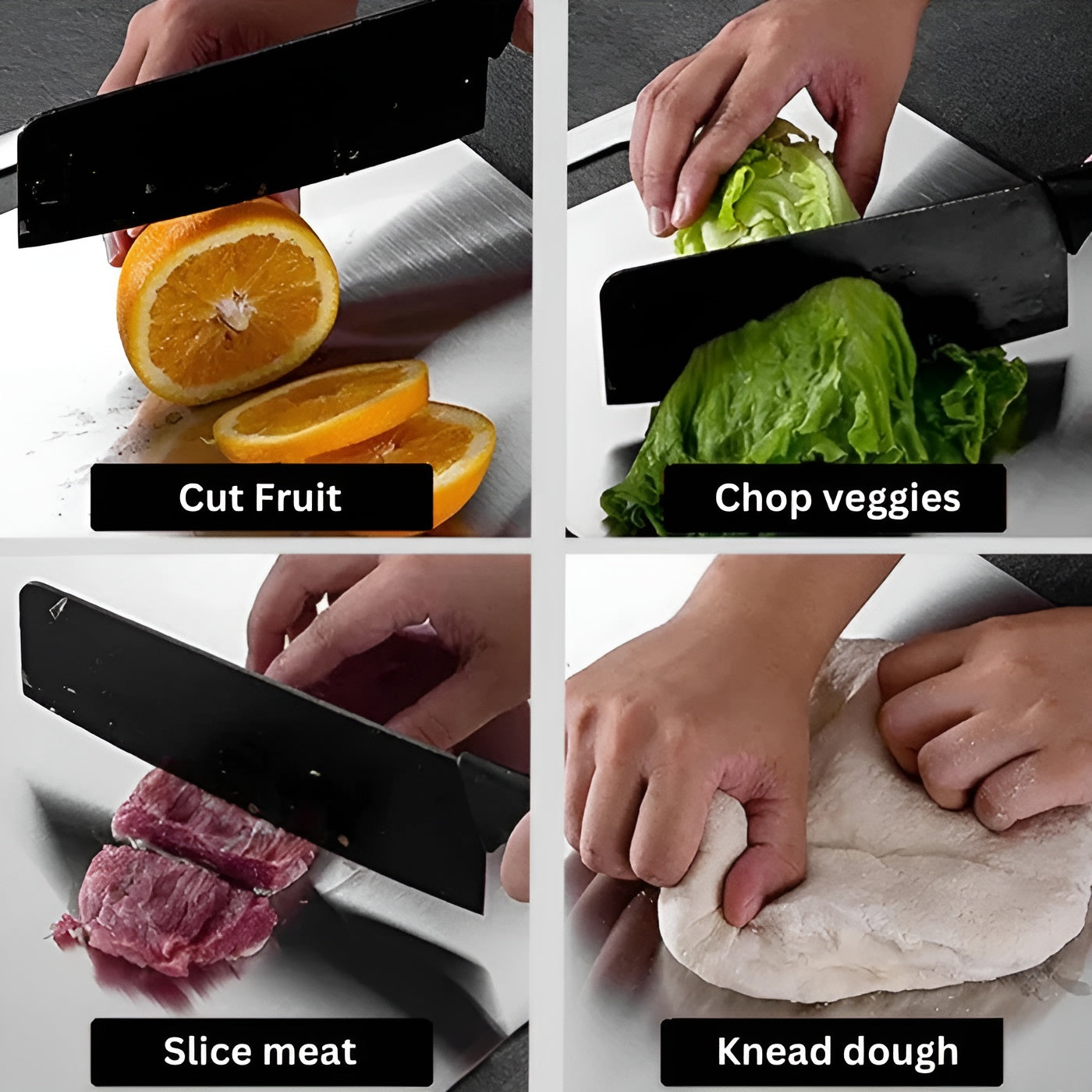 TitanEdge – 100% Titanium Antibacterial Cutting Board for Hygienic Cooking