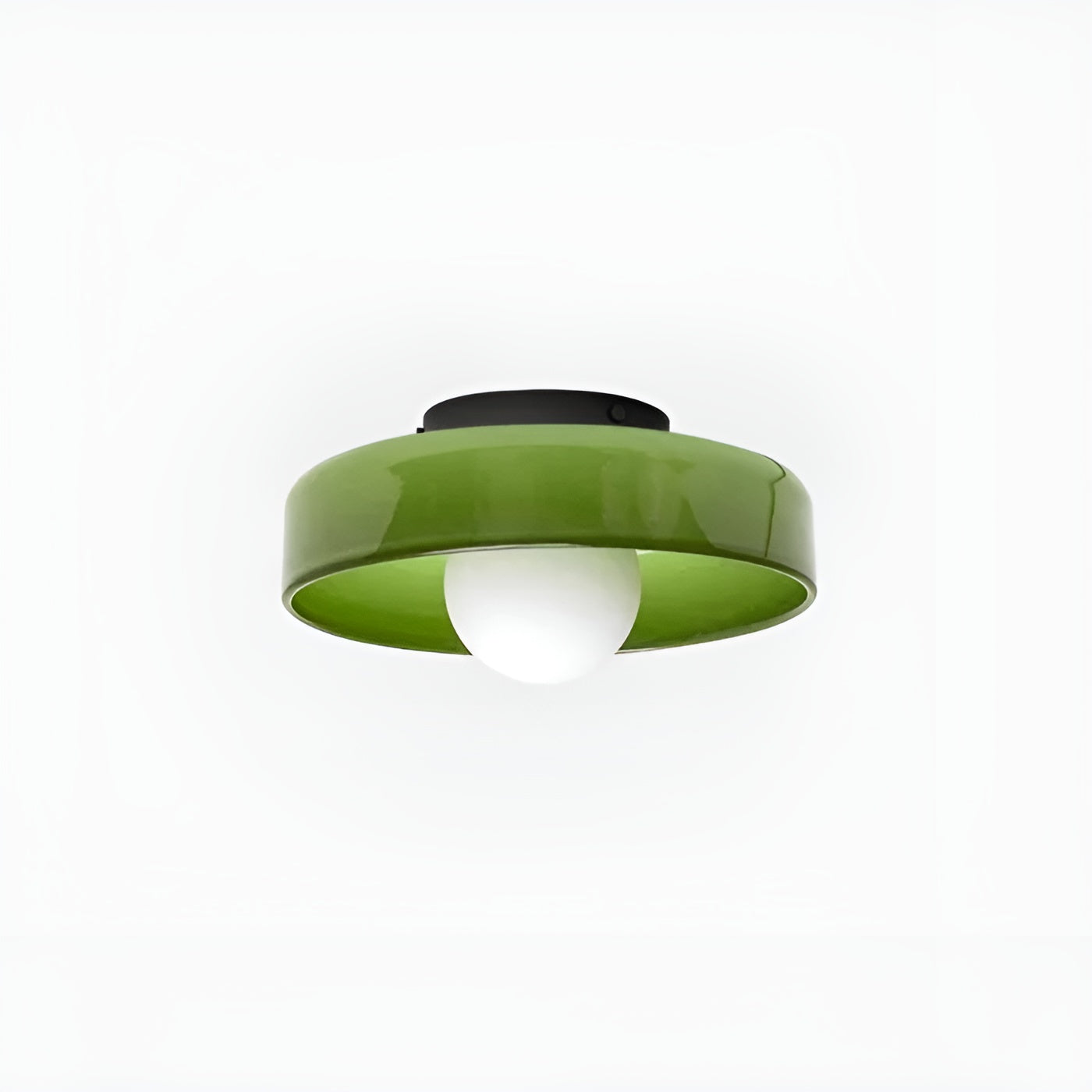 LumiRound — Modern Round Flush Mount Ceiling Light Frosted Glass Kitchen Lamp