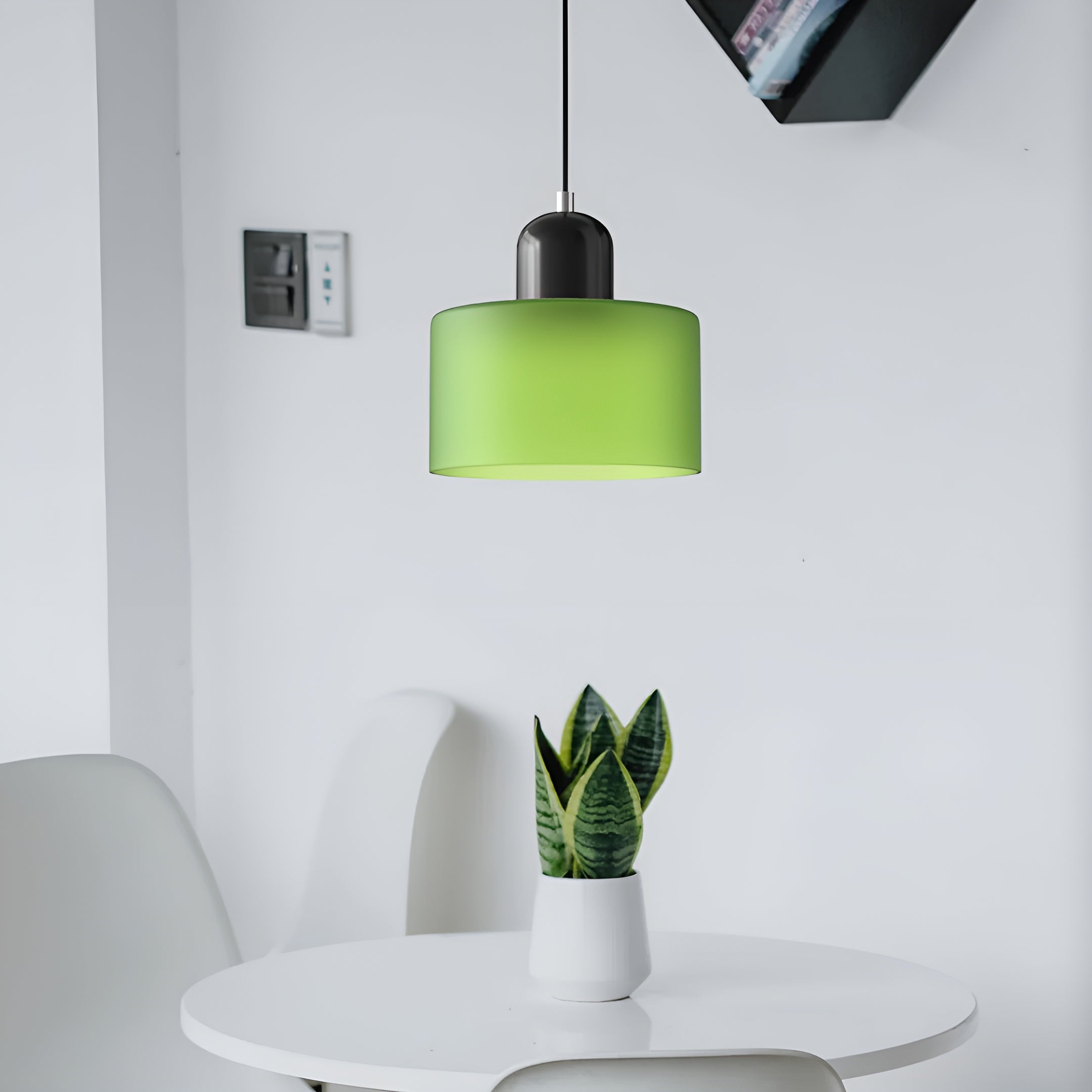 Veluma – Retro Pendant Lamp Colorful Glass Light Fixture for Indoor Use