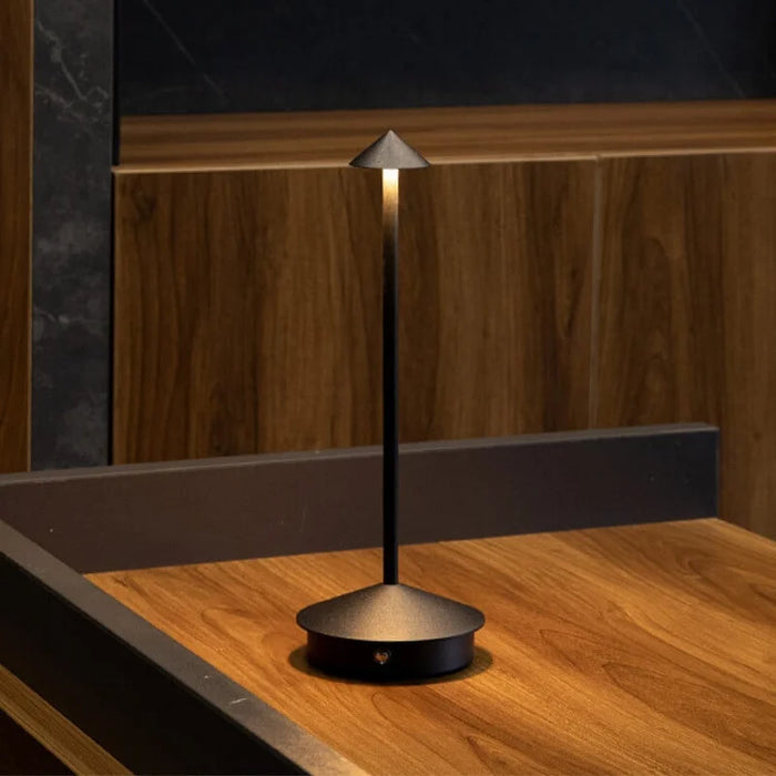 PineGlow – Waterproof rechargeable wireless LED table lamp for indoor & outdoor ambient lighting