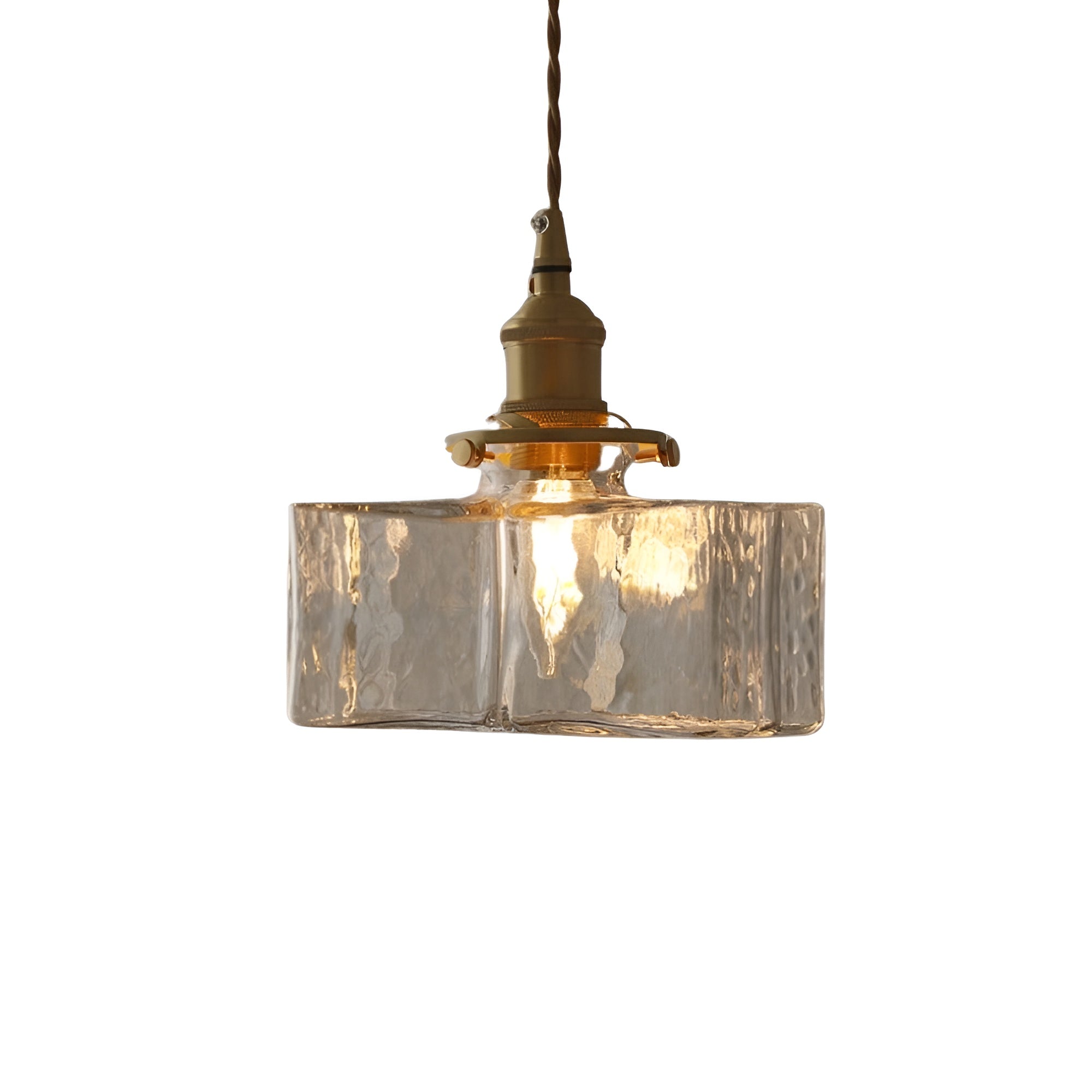 Glowrelic – Glass Pendant Lamp for Dining Table Vintage Clear Light