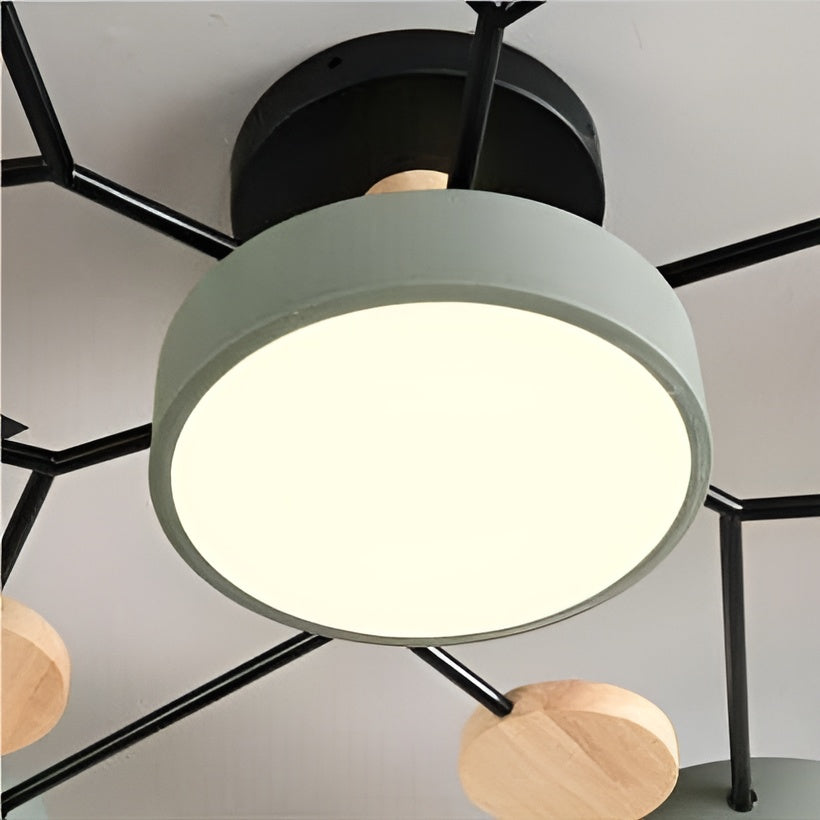 Haloiré – Modern Circular LED Ceiling Light - Minimalist Iron & Acrylic Fixture