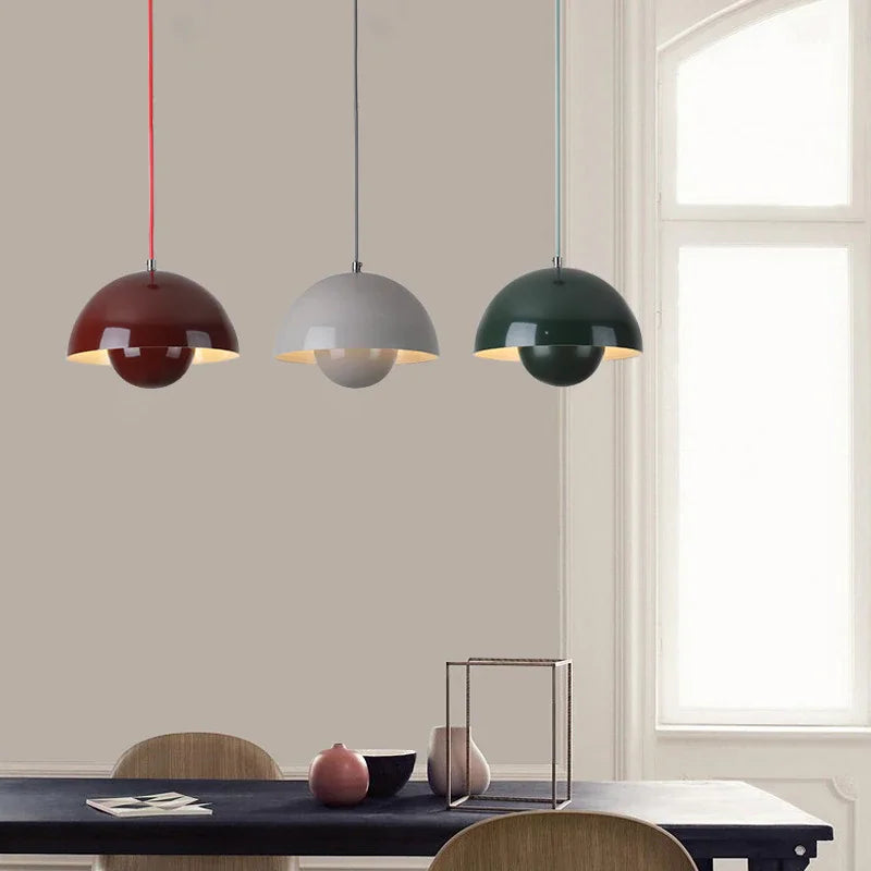 Prismalux - Half-round pendant lamp with warm LED light