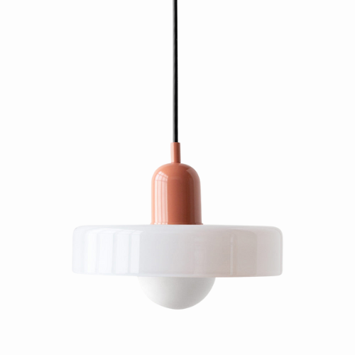 Radiant Bloom – Bauhaus Inspired Stained Glass Pendant Light