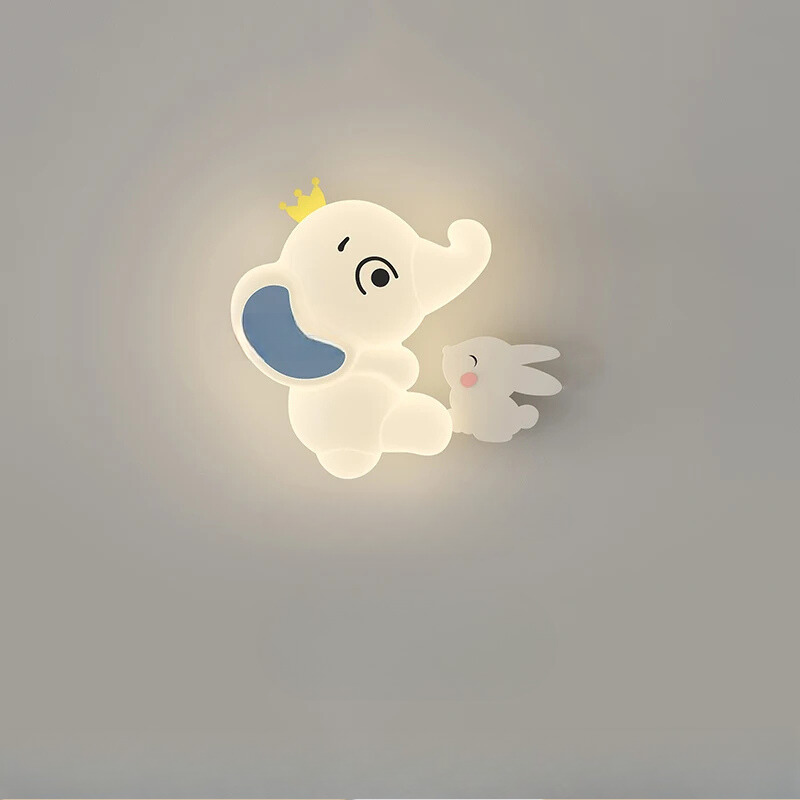 ElephantGlow – Elephant-shaped LED wall lamp with adjustable lighting