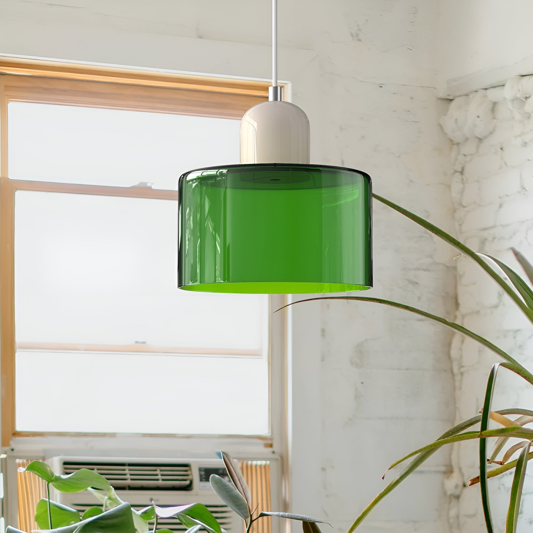 Veluma – Retro Pendant Lamp Colorful Glass Light Fixture for Indoor Use