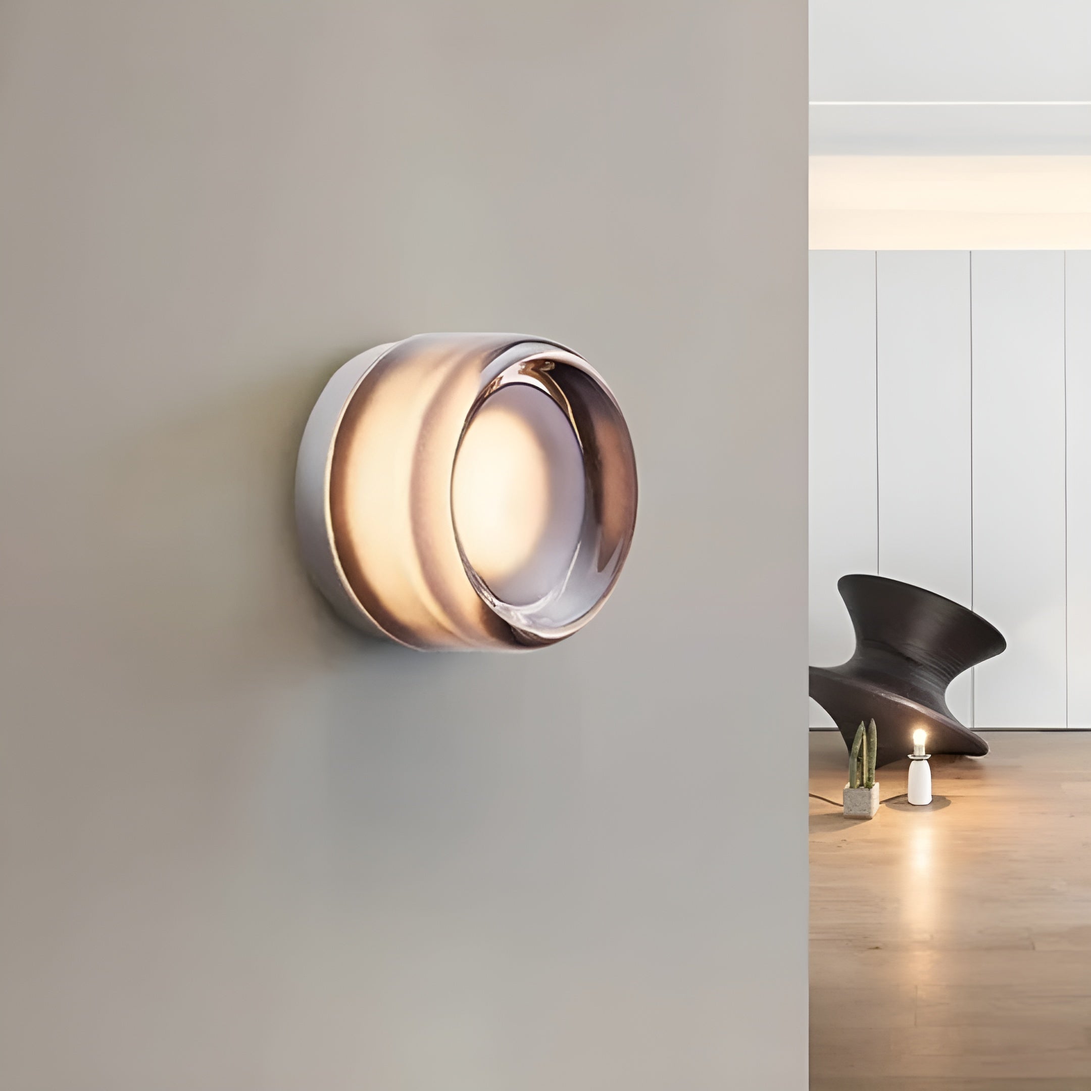 GleamAura – Modern Scandinavian Wall Lamp with Warm LED Lighting