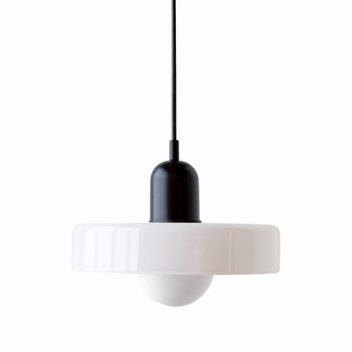 Radiant Bloom – Bauhaus Inspired Stained Glass Pendant Light