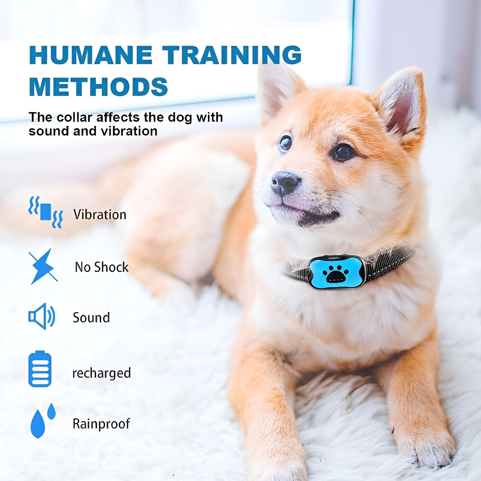 QuietPaws – Anti-Bark Dog Training Collar with Vibration and Ultrasound