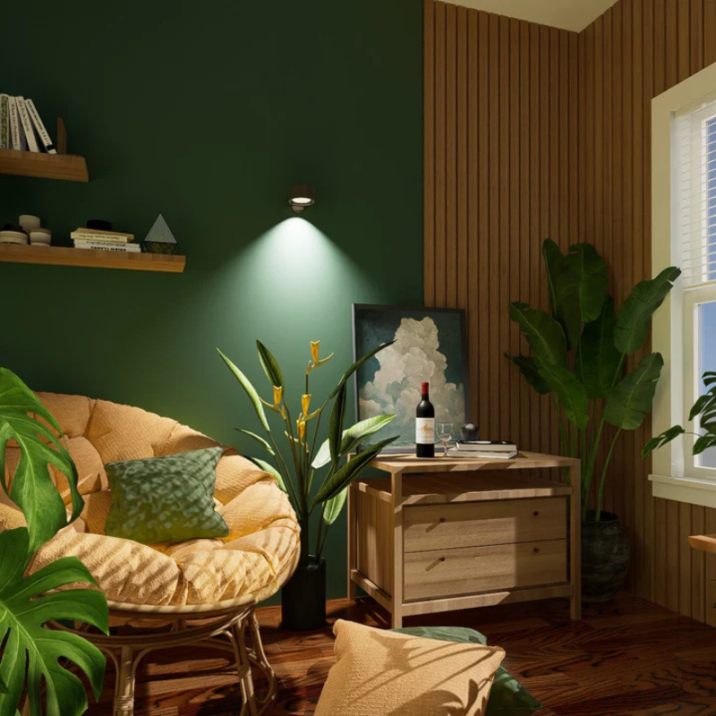 OrbitGlow – Wireless 360° LED wall light for modern living