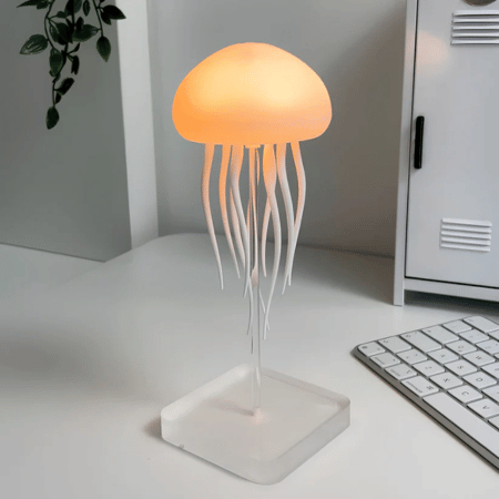 MeduGlow – LED jellyfish mood lamp with color-changing light & USB rechargeable battery