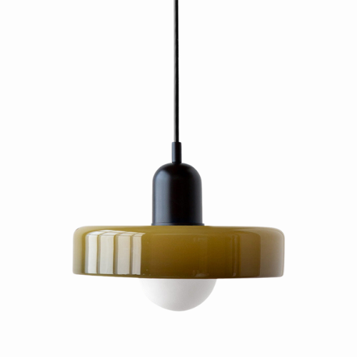 Radiant Bloom – Bauhaus Inspired Stained Glass Pendant Light